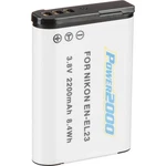 POWER2000 EN-EL23N 3.8V 2200MAH Rechargeable Li-ion Battery For Nikon Coolpix. Fixed Price $14.95.