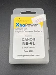 Promaster NB-9L Lithium Ion Battery For Canon Cameras. Fixed Price $25.00.