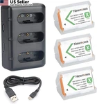 NP-BX1 Newmowa Replacement Battery 3-CHANNEL Charger +3 Batteries, Red. Fixed Price $32.16.