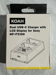 Koah Dual Usb Charger Lcd Display Sony Np FZ100 Battery. Fixed Price $15.00.