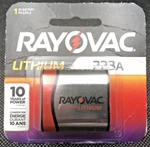 Rayovac Lithium Battery RL223A-1G 6V Replaces: DL223A EL223AP CR17-33. Fixed Price $9.95.