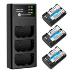 Firstpower LP-E6 E6N Battery 3-PACK 2600MAH And Triple Slot Charger Black. Fixed Price $47.53.