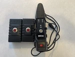 Red Digital Cinema Brick BATTERY(X2) And Charger. Fixed Price $750.00.