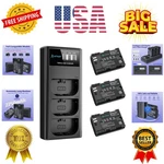 Artman LP-E6N Battery 3-PACK 2750MAH And 3-SLOT Lcd Charger For Eos R.... Fixed Price $66.39.