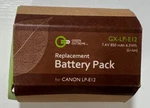 Green Extreme Lithium Ion Battery Pack GX-LP-E12 New. Fixed Price $7.99.