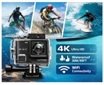Surfola Action Camera 4K Wifi SF230 Rechargeable Batteries With Accessories. Fixed Price $49.95.