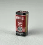 Vintage Maxell Dry Battery W10 15V Hitachi Ltd, Sold As Prop, Small. Fixed Price $15.00.