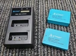 Artman AB00087 Dual Usb Charger With 2 Batteries. Fixed Price $18.89.