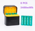Pujimax 1.5V 3400MWH Rechargeable Aa Lithium-ion 8 Pcs Batteries + Charging Dock. Fixed Price $18.99.
