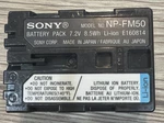 Genuine Sony NP-FM50 Infolithium Li-ion Battery Pack 7.2V Oem. Fixed Price $15.99.