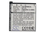 Cameron Sino 3.7V 720MAH Li-ion Replacement Battery For Casio Camera. Fixed Price $22.72.