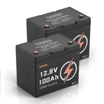 Vevor Pack 12V 100AH Deep Cycle LIFEPO4 Battery Bms Lithium Iron Phosphate. Fixed Price $345.90.