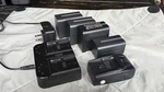 Camera Battery NP-F970 X4 Lot + Anton Bauer 2 Chargers. Fixed Price $100.00.