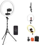 Professional 18 Inch Ring Light With Tripod Stand Phone Holder Compatible. Fixed Price $295.18.
