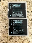 Lot Of Two Wasabi Power Battery For Panasonic BTR-BCK7-JWP. Fixed Price $25.00.