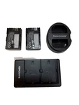 Ravpower/new Mowa Chargers With 2X CANONLP-E6 Battery Pack RP-BC003. Fixed Price $37.99.