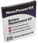 NP99SP NEWPOWER99 Battery Replacement Kit For Garmin Approach G6 Golf Gps Wit.... Fixed Price $58.48.