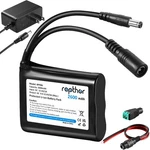 Rapthor 12V 2600MAH Rechargeable Li-ion Battery Pack With 12.6V Black. Fixed Price $33.51.