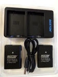 Beston 2-PACK / EN-EL14A Battery Packs And Rapid Usb ENEL14, Black. Fixed Price $29.00.