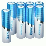 Dracutum 1.5V Rechargeable Aa Lithium Batteries 8 Pack, 3600MWH. Fixed Price $30.39.