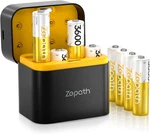 Rechargeable Aa Lithium Batteries 8 Pack With Fast Charger, 3600MWH High Capacit. Fixed Price $28.93.