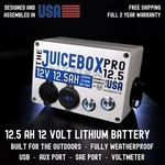 Juicebox Lithium 12.5 - 12V LIFEPO4 Weatherproof Battery (usb, Aux, Sae). Fixed Price $159.00.