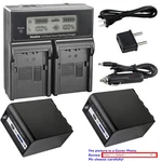 Kastar Battery Lcd Dual Fast Charger For AG-VBR118G & Panasonic HC-X1000. Fixed Price $29.99.