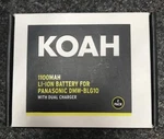 Koah 1100MAH Panasonic DMW-BLG10 Battery Pack With Dual Usb Charger. Fixed Price $45.98.