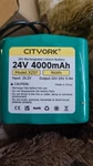 Cityork 24V 4000MAH Rechargeable Lithium Battery. Fixed Price $60.00.