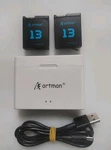 Artman Hero Gopro 13 Battery 2-2300MAH /pocket Fast Charge Case 4.5V 1.5A (X2). Fixed Price $22.95.