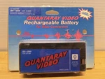 Quantaray Video Nos Nicd Rechargeable Battery Model QC-1250 12V 2.0AH Sealed. Fixed Price $55.00.