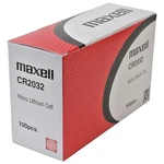 Box Of 100 Maxell 2032 Lithium Battery. Child Safety Features Japan Exp. 2035. Fixed Price $42.50.