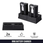 Ring Battery Charging Station Batteries Spotlight Cam Doorbell Stick Up 2X Lot. Fixed Price $12.99.