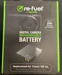 Digipower RF-CN6L Rechargeable Lithium-ion Battery Replacement For Canon NB-6L. Fixed Price $12.99.
