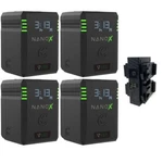 Core Swx V150 Micro 150WH Battery W/ Quad Charger Bundle. Fixed Price $1549.00.