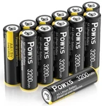 Powxs Lithium Batteries, Pack 1.5V Iron AA*12. Fixed Price $34.95.