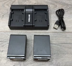 Batmax Two Pack Batteries And Dual Charger For Canon BP-828 2900MAH Lithium-ion. Fixed Price $49.98.