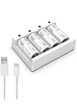 Kbt 4 Pack 3.7V 750MAH Rechargeable Battery With Charger Arlo CR123A. Fixed Price $9.99.