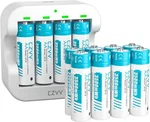 12PCS Aa Rechargeable Lithium 1.5V Batteries 3500MWH Li-ion Battery Charger. Fixed Price $51.27.