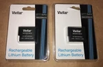 Two Vivitar Rechargeable Lithium Batteries Gopro & VIV-GB-HERO5/6. Fixed Price $12.99.