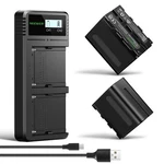 Neewer NP-F970 2PCS 7800MAH Replacement Batteries With Lcd Fast Charger Dual Usb. Fixed Price $58.99.