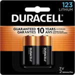 Duracell CR123A Lithium Battery, Count Pack, Volt High Power. Fixed Price $17.87.