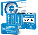 Allmax 9V Maximum Power Lithium Batteries (4 Count) Longest Lasting, Leakproof. Fixed Price $35.28.